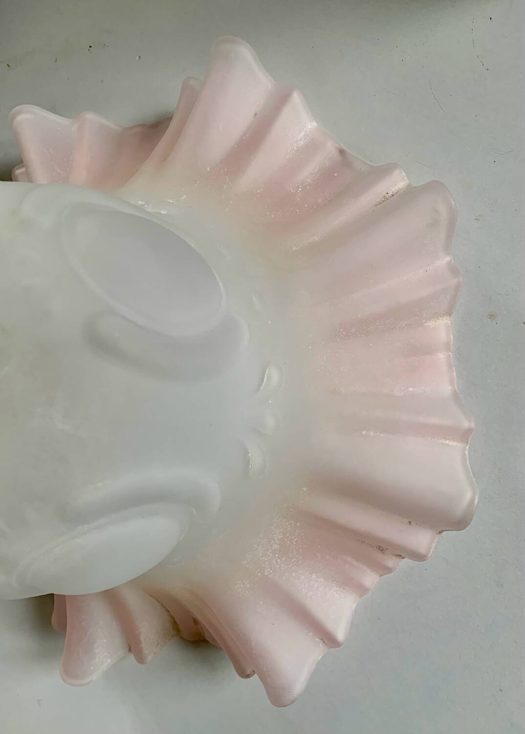 Large glass pendant light