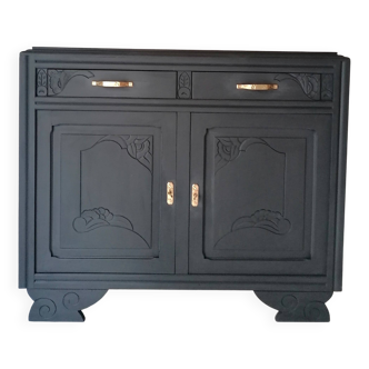 Sideboard painted in anthracite gray