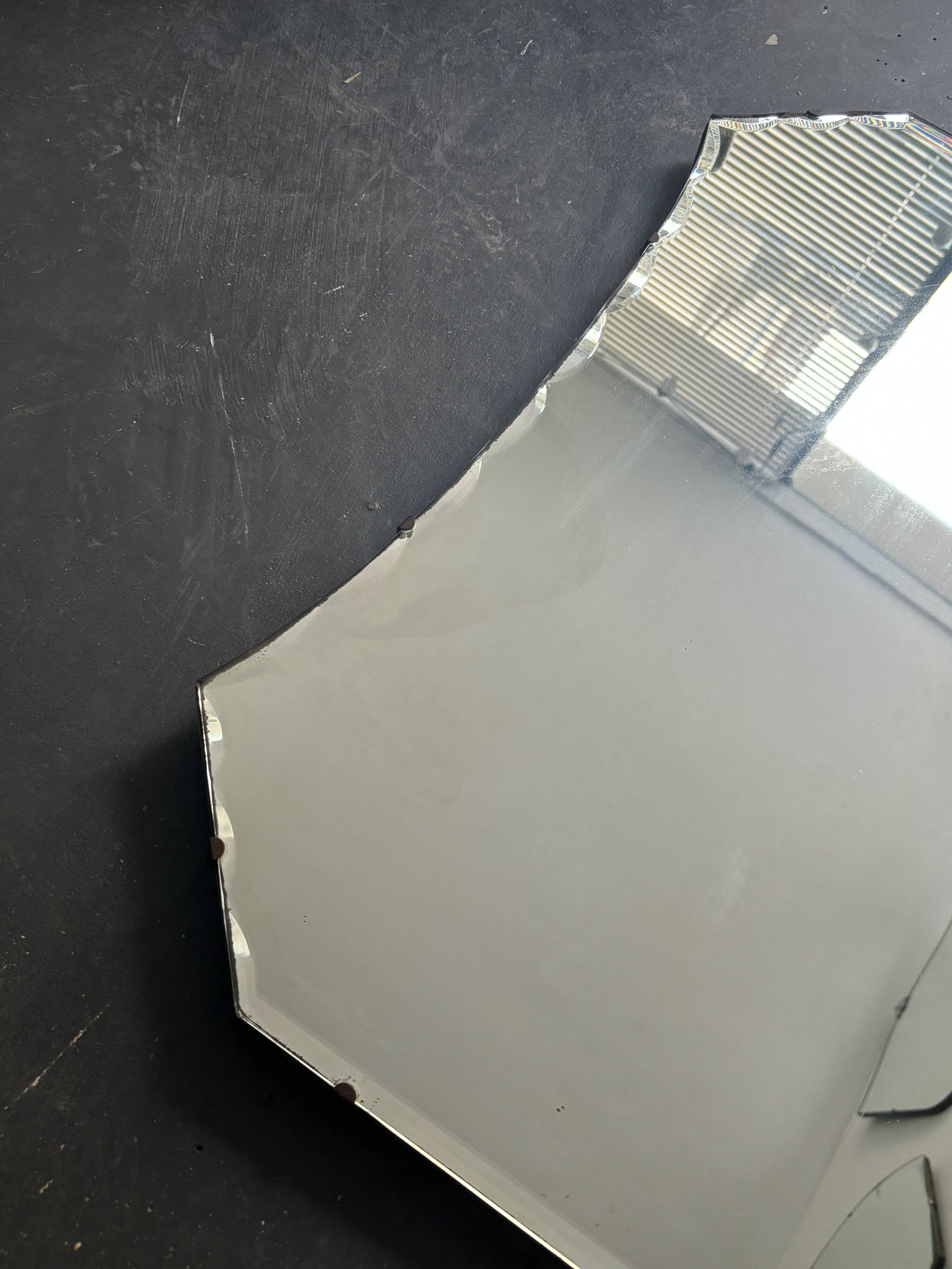 Art Deco beveled mirror