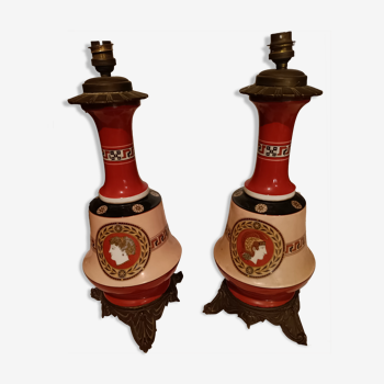 Pair of lamps period Restoration