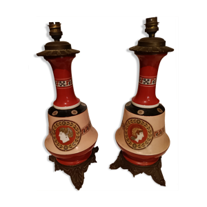 Paire de pied de lampes