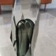 Murano Faceted Glass Vase with Grey Inner Core – Italy, 20 cm
