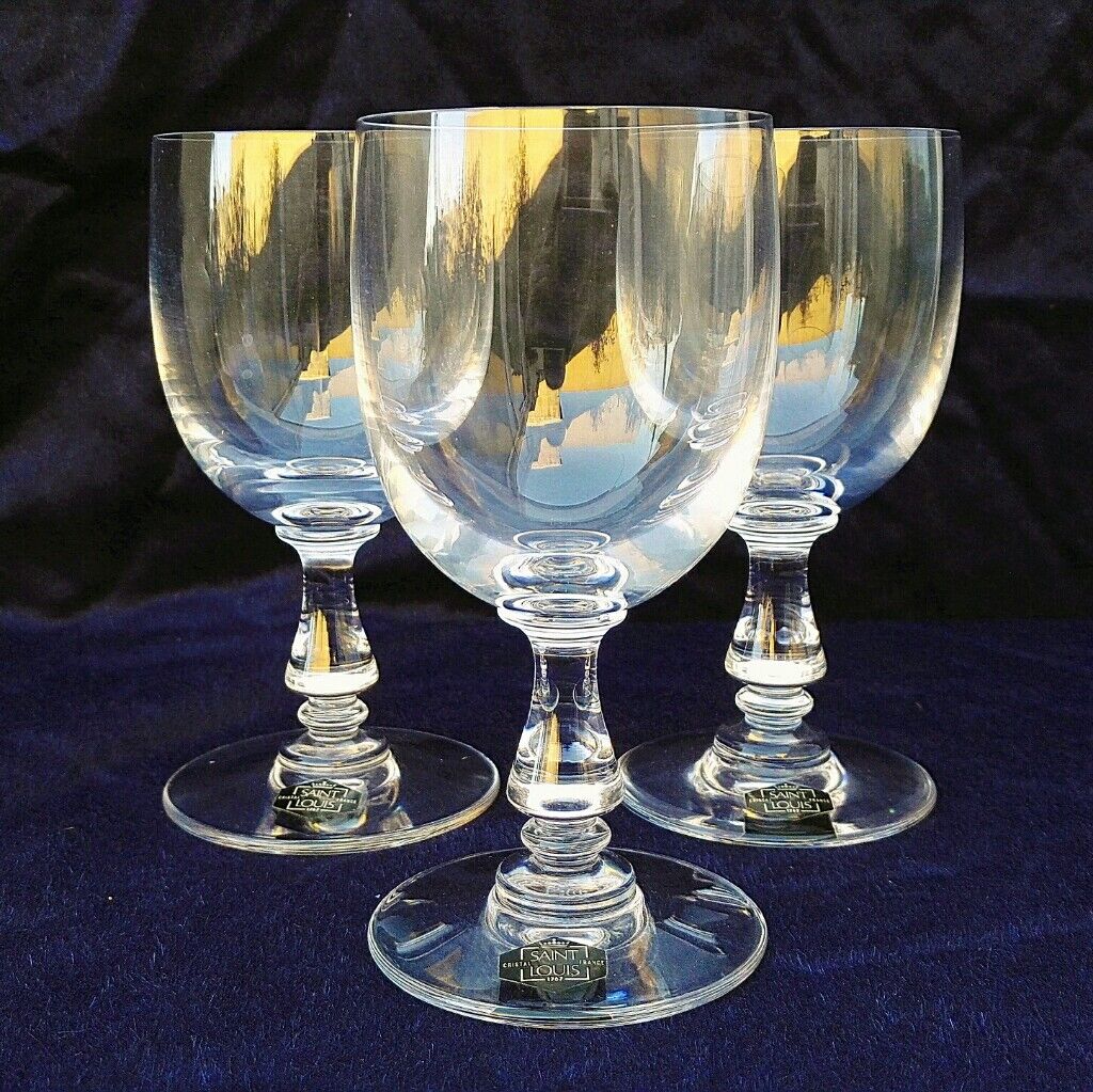 Set de 3 verres cristal Saint Louis modèle Lucrèce