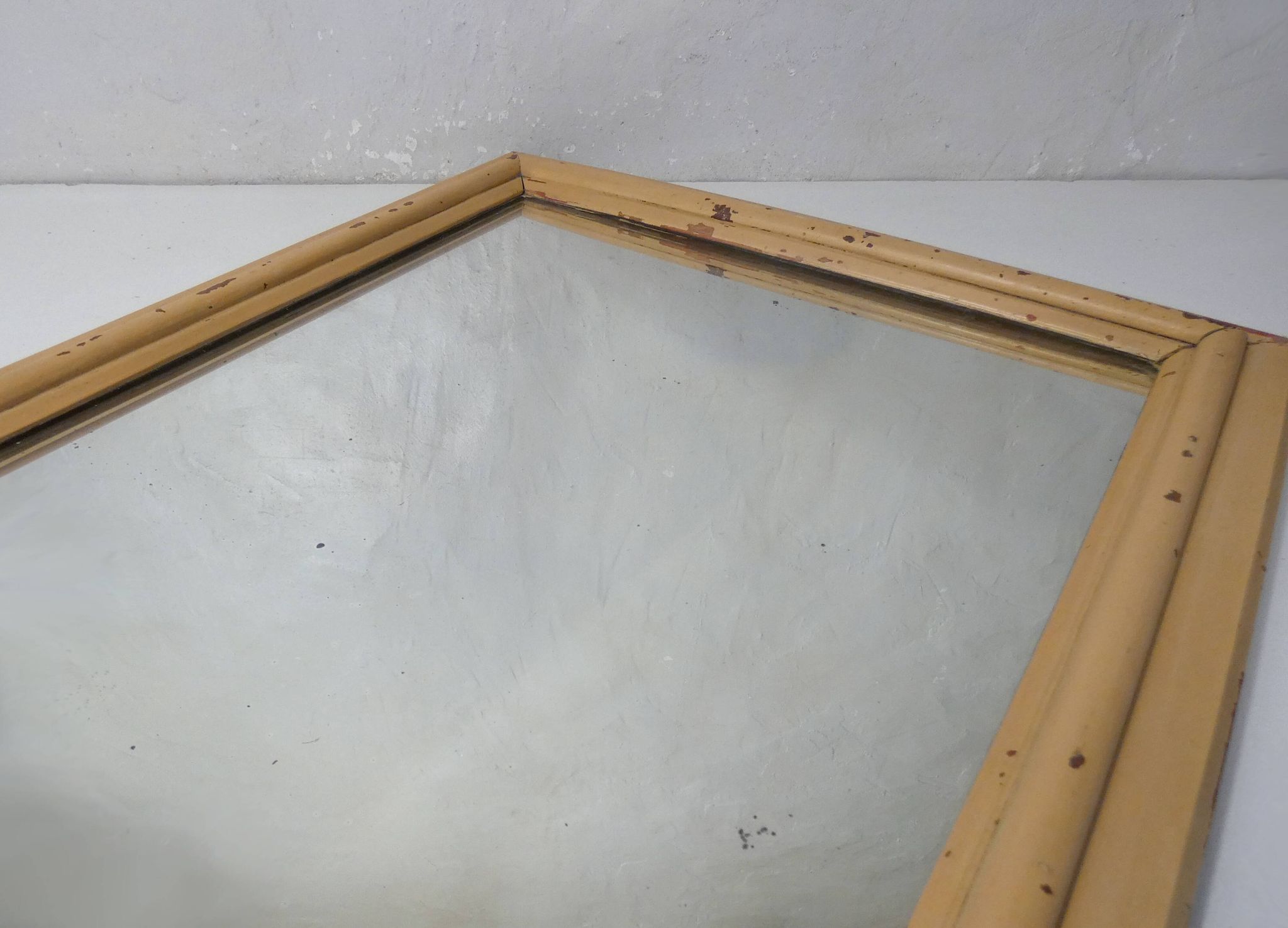 Miroir vintage en bois peint