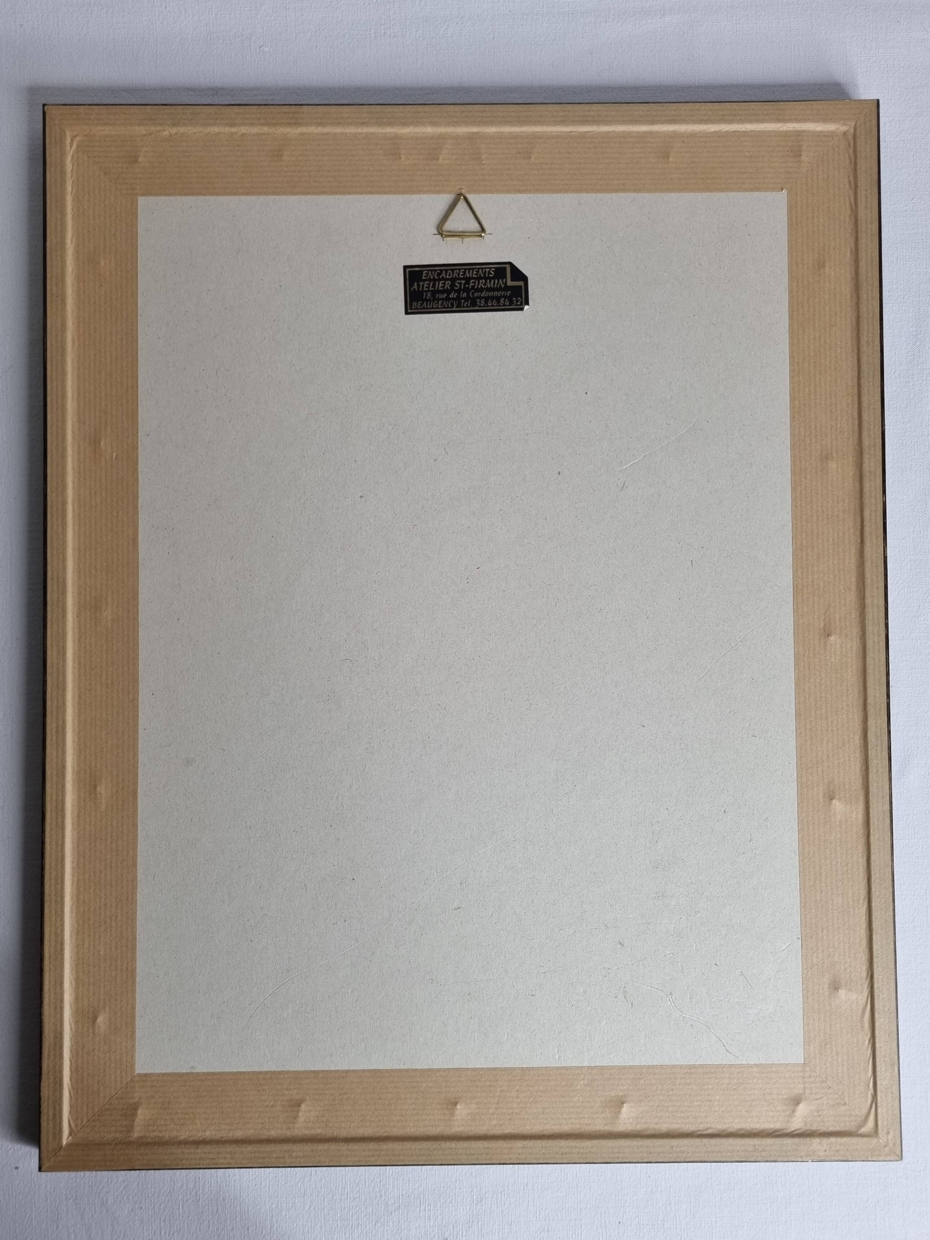 Portrait of Jacques Offenbach inspired by a photograph by Nadar, Framed and signed, 34 x 43 cm