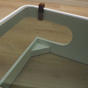 Glass coffee table, Italian design, 1970s, manufactured in Italy
