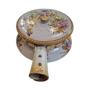 Scaldino in Ceramica Dipinto a Mano – Stile Deruta – Vintage da Collezione