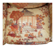 Antique Howard & Sons canapé, Aesthetic Movement, claw and ball feet, chinoiserie fabric.