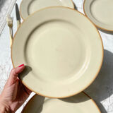 6 Flat plates in beige sandstone Tulowice Poland 1970