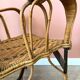 Fauteuil en rotin vintage