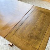 3m oak table from 1950 with its extensions