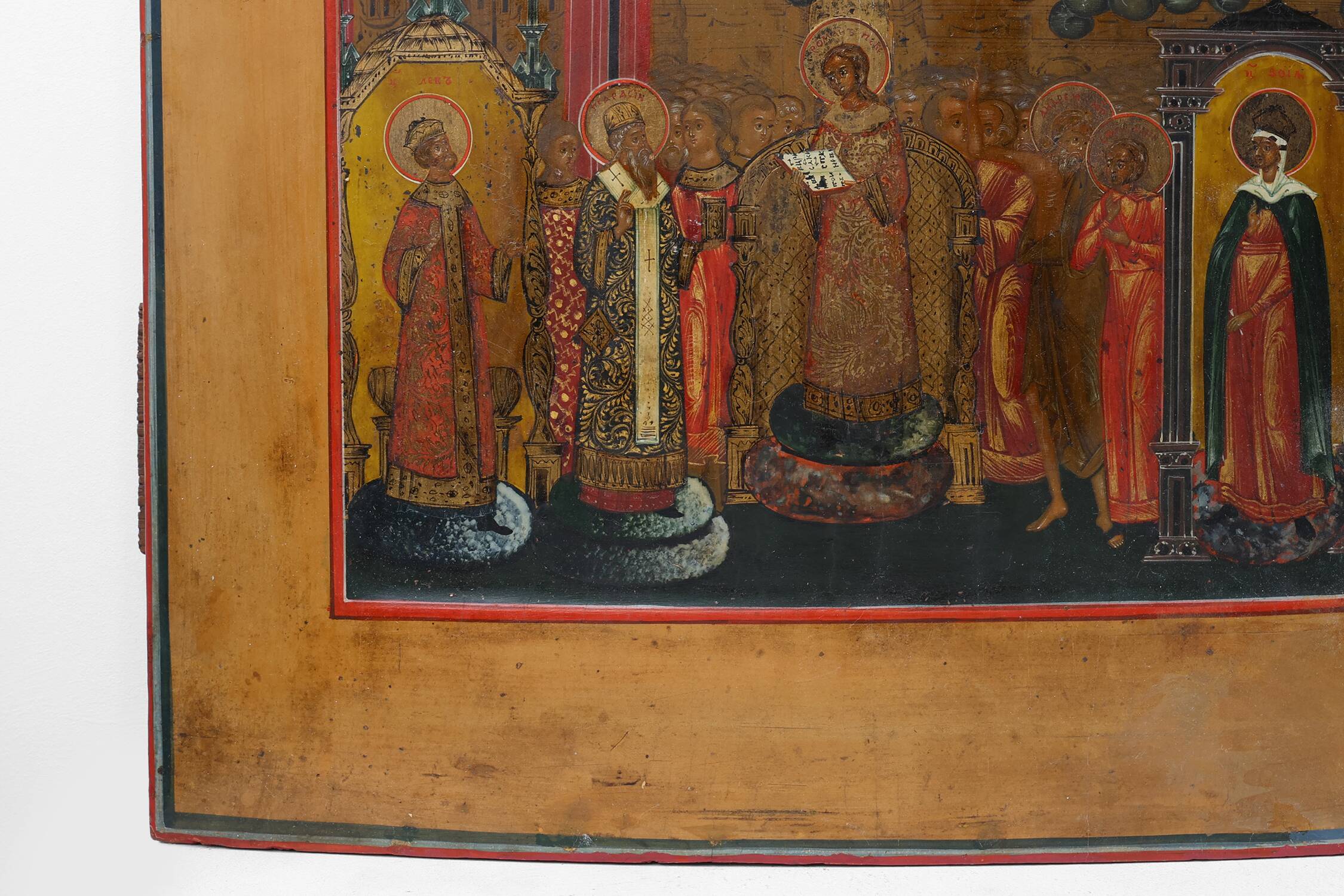 Russian Icon “Intercession of the Theotokos”, Russia ca. 1900