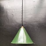 Suspension cone enamelled sheet metal