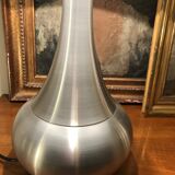 Brushed aluminum lamp 1970