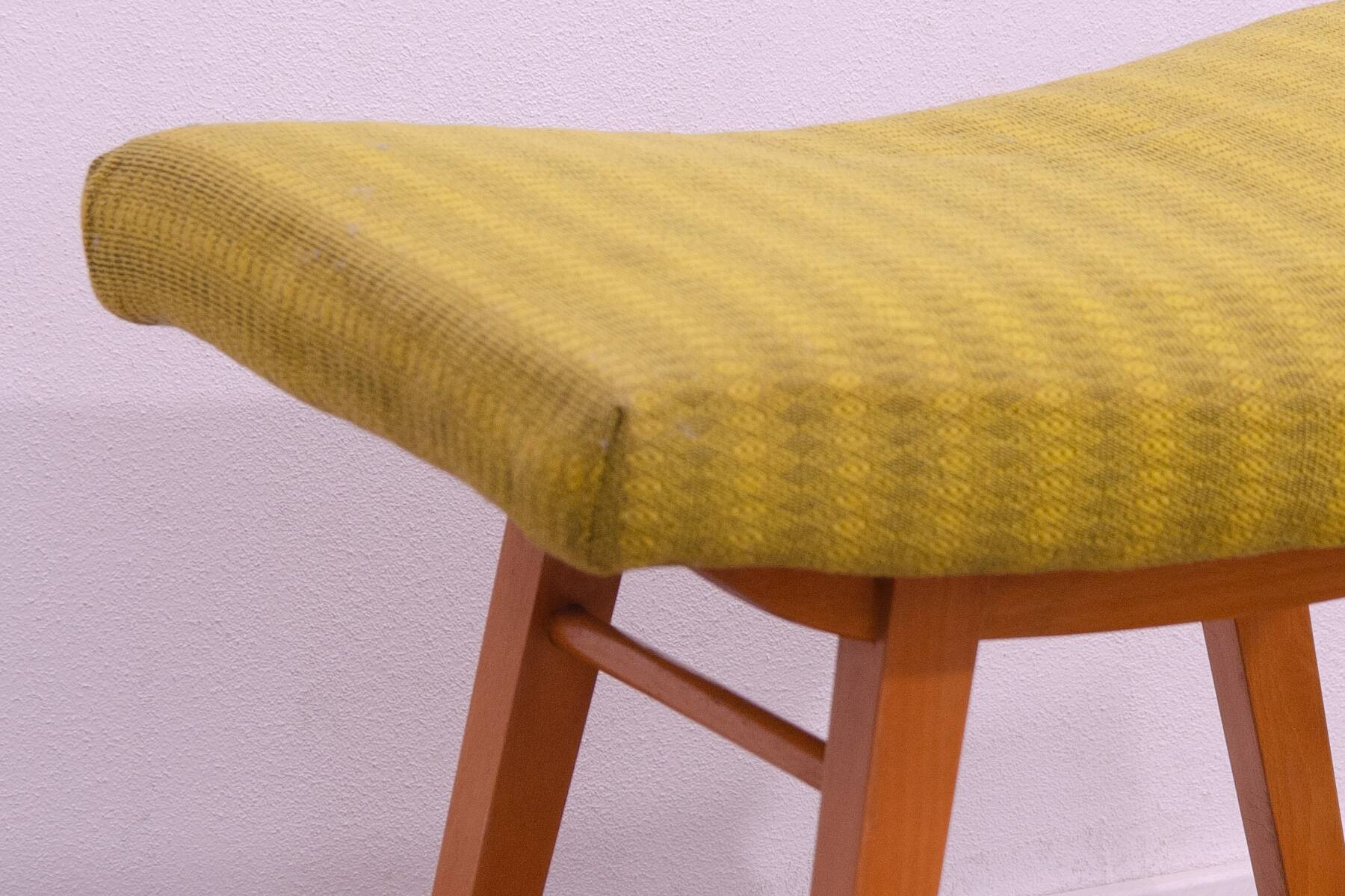 Tabouret vintage, repose-pieds, Západoslovenské nábytkárské závody, 1970