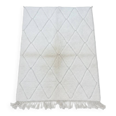Petit tapis Marocain à petits losanges blancs