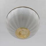 Mid-century Modern Murano Glass and Brass Ceiling Light, 1970s