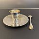 Silver-plated egg cup