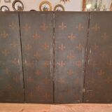 Louis XVI period screen, oil on canvas