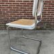 Cesca design chair model b32 in chrome white