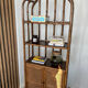 Vintage bamboo and rattan shelf/bookcase
