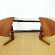 Scandinavian round teak dining table 1960