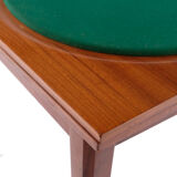 Mid-century square game table, italy, 1960s