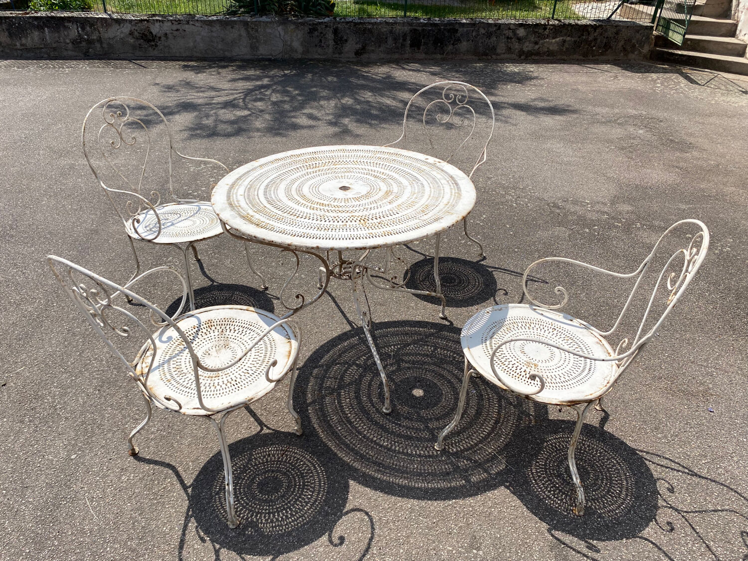 Metal garden furniture 5 pieces