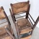 Série de 6 chaises paille et chêne beauche