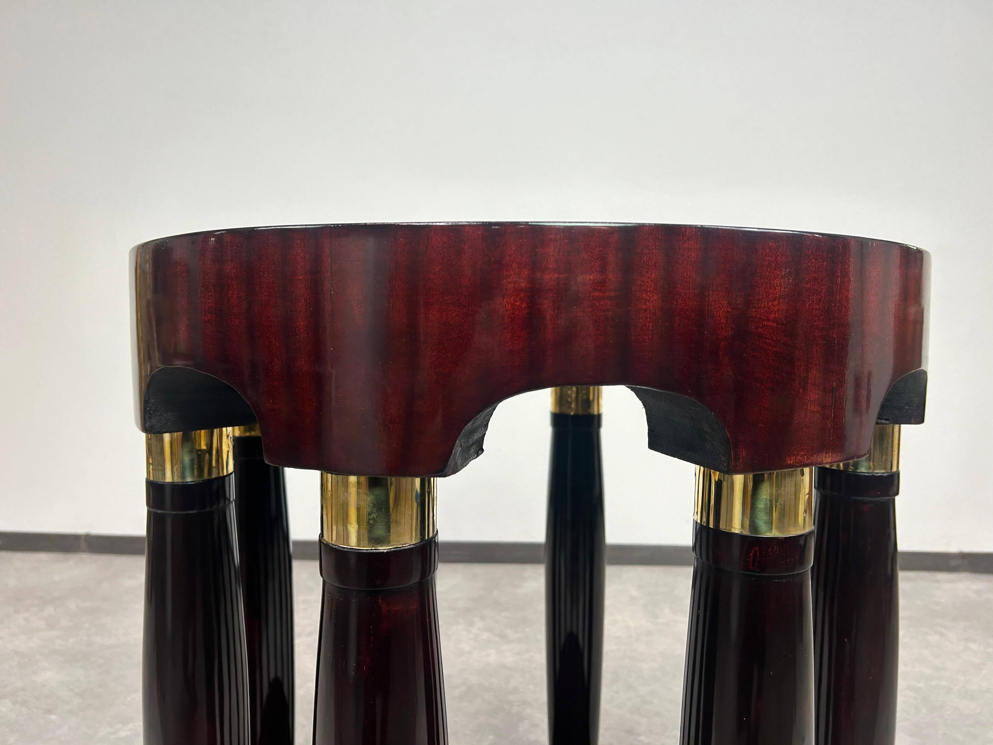 Very rare Secessionist coffee table by Haberfeld designed by Adolf Loos for F.O. Schmidt.