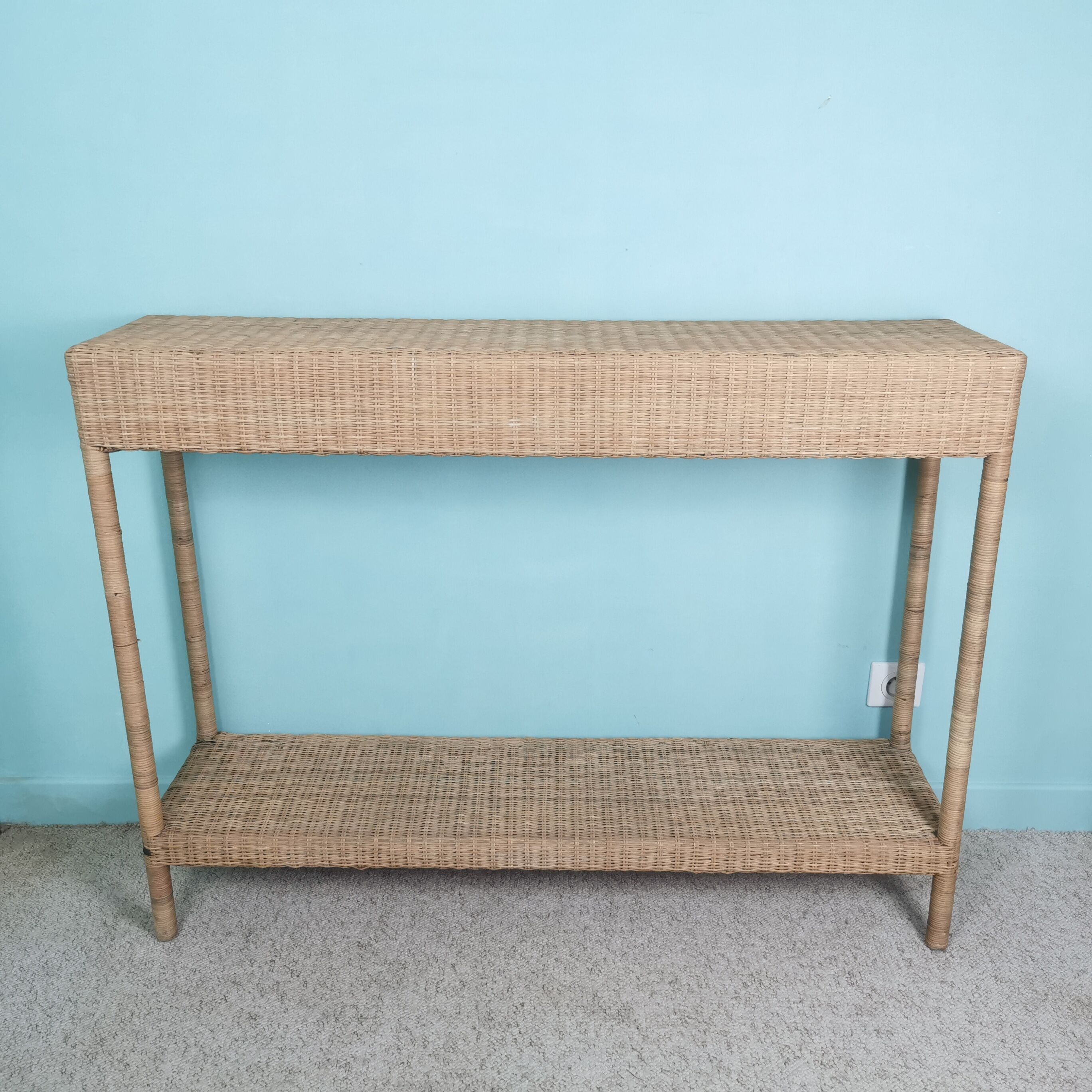 Rattan console