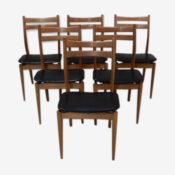 Suite of 6 chairs 1970