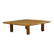 Minimalist ash wood coffee table, 1980s europe.