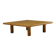 Minimalist ash wood coffee table, 1980s europe.