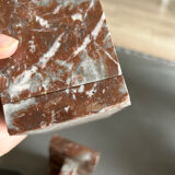 Pair of art deco marble book ends