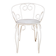 Garden armchair or terrace wrought iron white Montmartre style 60 year
