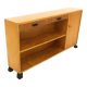 Scandinavian elm bookcase, Sweden, 1960