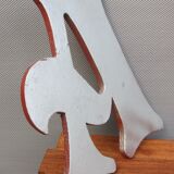 Letter of A wooden sign