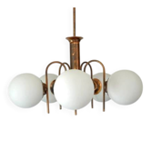 Vintage Solid Copper Sputnik Chandelier