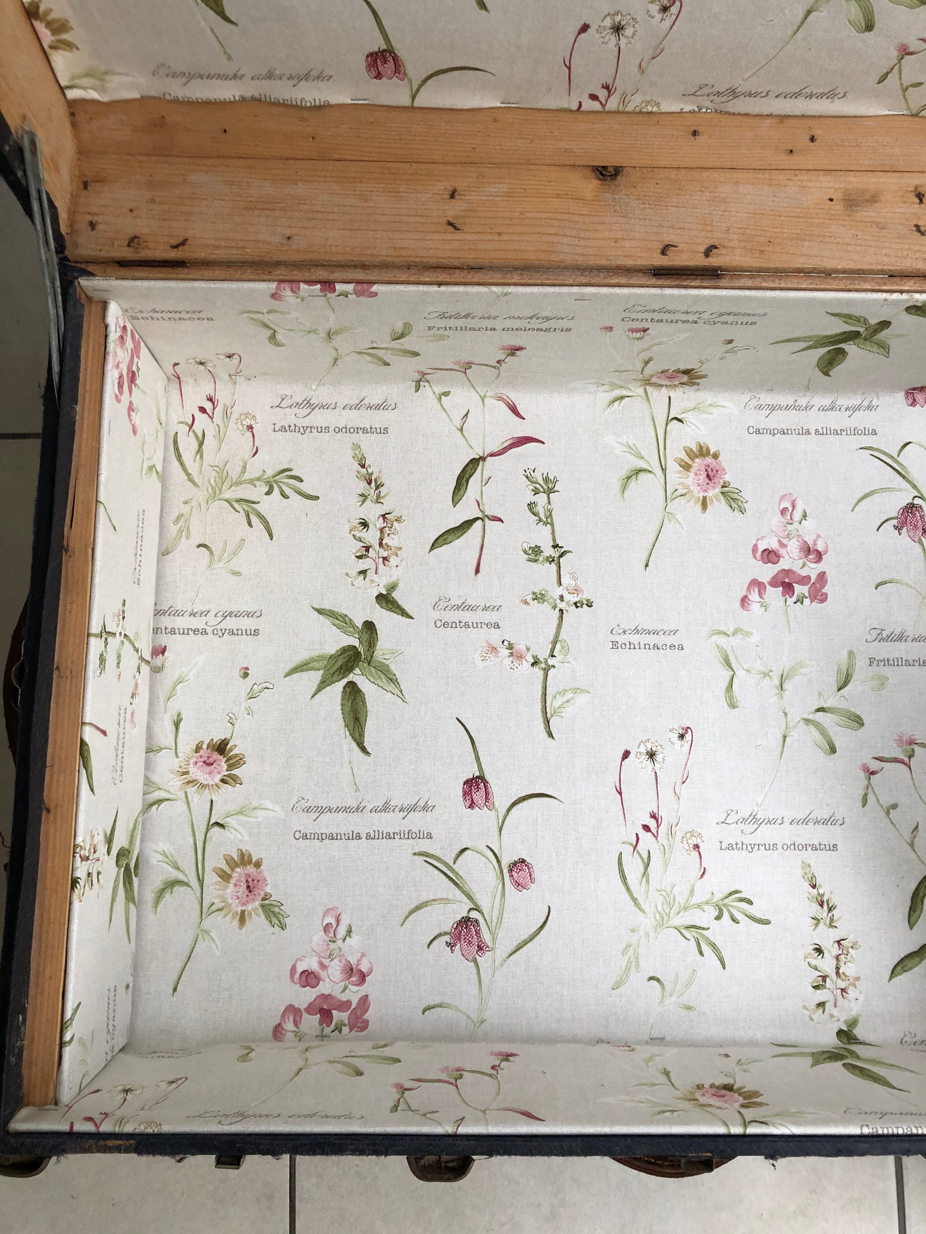 Renovated old travel trunk