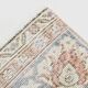 7x11 Salmon Pink & Blue Vintage Persian Rug, Large Floral Rustic Decor