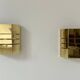 Pair of vintage brass wall lights, France 1970s