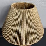 Wooden lamp by Olivier 70s