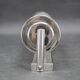1930s Bauhaus tubular wall light, chrome & creamy glass, Czechoslovakia