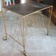 Desserte roulante vintage porte vinyle