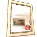 Old gilded mirror louis XV Rococo style Napoleon III era