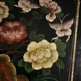 Small vintage Chinese hand painted cabinet / chest of drawers