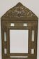 Antique mirror in repoussé and patinated copper from the Napoléon III era.