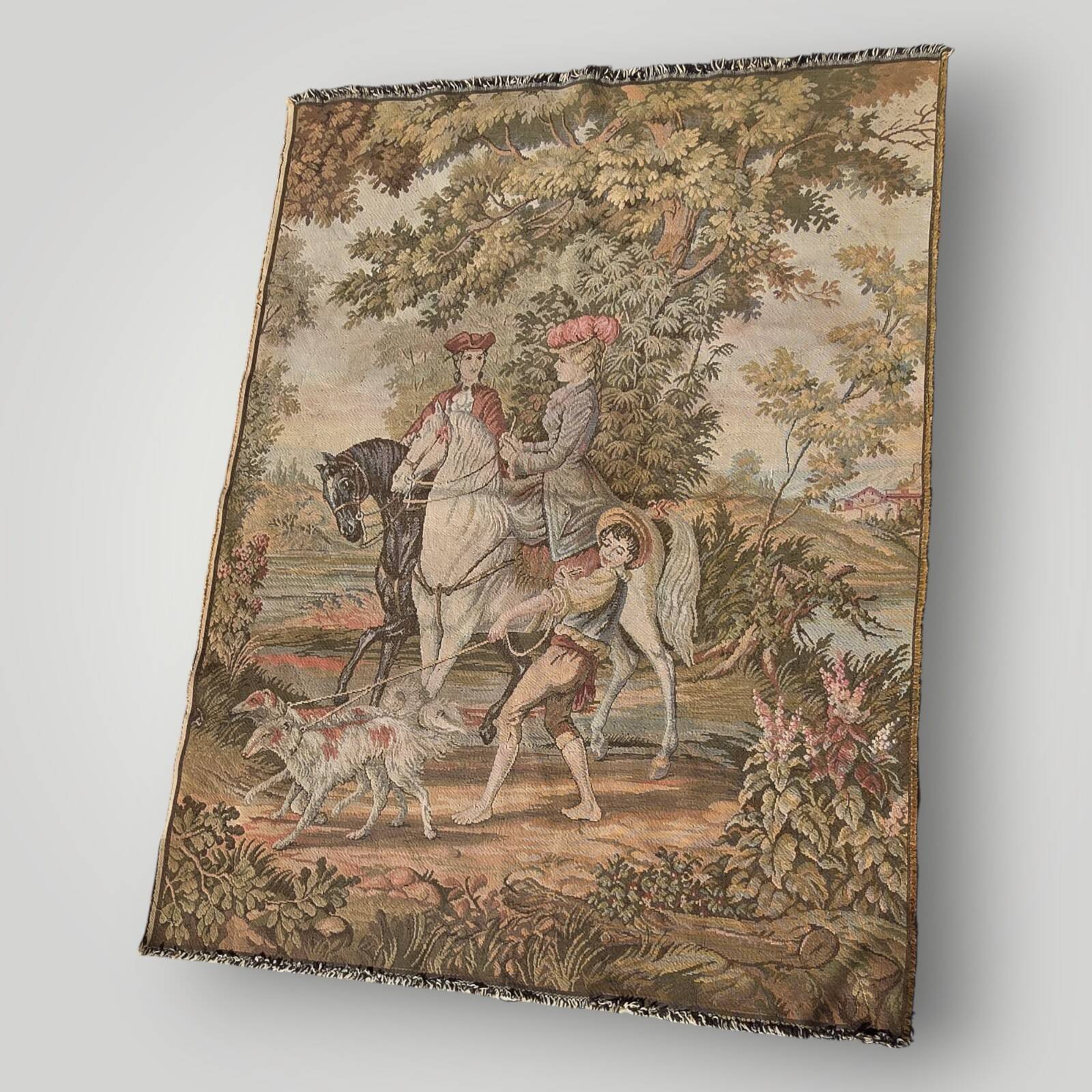 Vintage jacquard wall tapestry