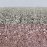 Rectangular cushion 100% Wool & Linen Pink